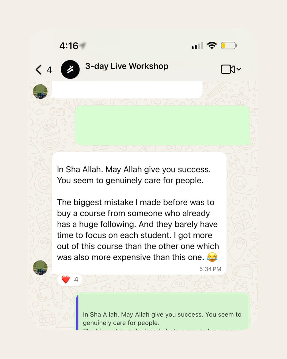 testimonial - hasheefa